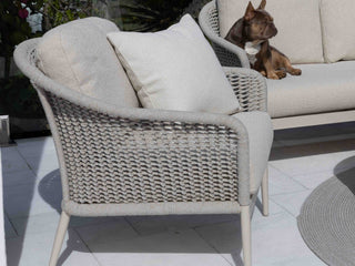 Bali Outdoor Armchair in Dune / Parchment / Beech 7