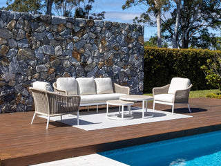 Bali Outdoor Lounge Setting in White / Latte / Beech / Milos Coffee Table Set_10