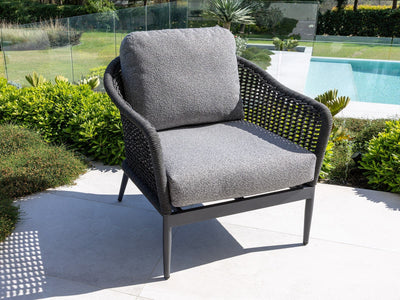 Bali Outdoor Lounge Setting in Charcoal / Carbon / Smoke / Treble Coffee Table_14