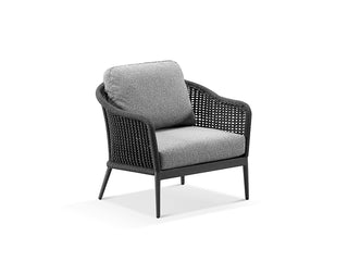 Bali Outdoor Lounge Setting in Charcoal / Carbon / Smoke / Without Coffee Table_6