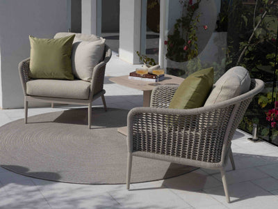 Bali Outdoor Armchair in Dune / Parchment / Beech 5