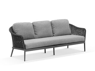 Bali Outdoor Lounge Setting in Charcoal / Carbon / Smoke / Milos Coffee Table Set_7