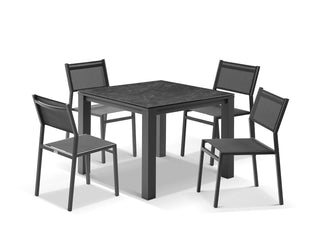 Adele Ceramic table with Balkoni Chairs 5pc Outdoor Dining Setting_1
