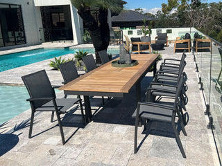 Sevilla Outdoor Dining Chair in Charcoal 1