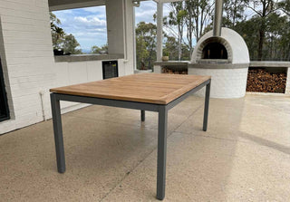Barcelona Outdoor Dining Table in Charcoal / 180x100cm
