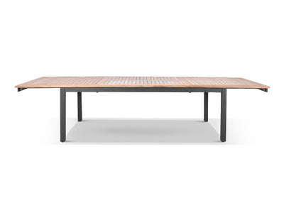 Barcelona Extension Table & Gizella Chairs | Outdoor Dining Setting in Charcoal / 11pc 340cm_6