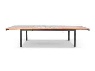 Barcelona Table Extension & Serang Chairs | Outdoor Dining Setting in Charcoal / Black / 11pc 340cm_6