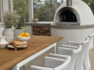 Barcelona Extension Outdoor Dining Table in White / 170 - 280cm 3