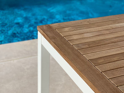 Barcelona Table & Nivala Chairs | Outdoor Dining Setting in White / Frost Grey / 9pc 290cm_3
