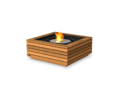 Ecosmart Base 30 Outdoor Fire Table in Teak