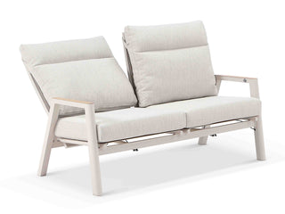 Bella Reclining Sofa Set | Outdoor Lounge Setting in Dune / Almond / Without Coffee Table 4