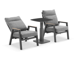 Bella 3pc Reclining Sofa Set | Outdoor Balcony Setting