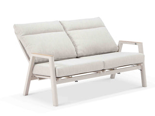 Bella Reclining Outdoor Lounge in Dune / Almond 2