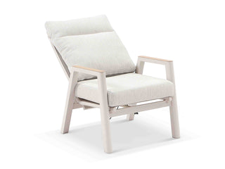 Bella Reclining Outdoor Armchair in Dune / Almond 2