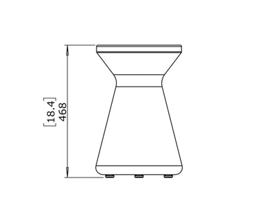 Solo R1 Outdoor Side Table in Natural 1