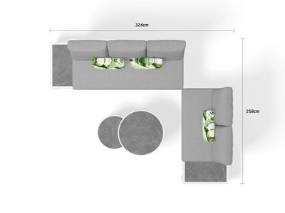 PERTH ONLY SALE- Aspen 5 Seater Outdoor Platform Lounge Setting_8