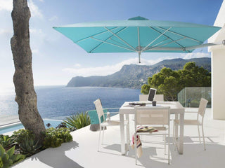 Paraflex 1.9m Square Outdoor Wall Mount Umbrella in Natural 8.