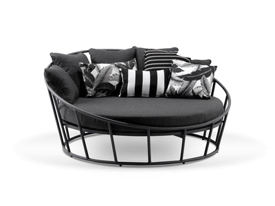 Bora Outdoor Daybed in Charcoal / Coal