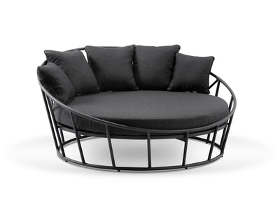 Bora Outdoor Daybed in Charcoal / Coal 1