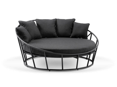 Bora Outdoor Daybed in Charcoal / Sooty 4.