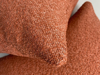 Stradbroke Boucle Coral Outdoor Cushion in Coral 1