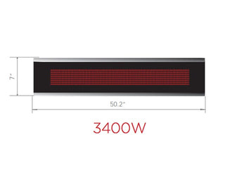 Bromic Platinum Electric Outdoor Heater in White / 3400 1