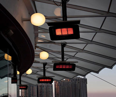 Bromic Tungsten Gas Outdoor Heater Ceiling Pole in 246mm - lifestyle.