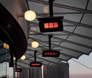 Bromic Tungsten Gas Outdoor Heater Ceiling Pole in 846mm - lifestyle.