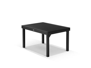 Bronte Extension Outdoor Dining Table in Charcoal / 135 - 270cm - close-up.