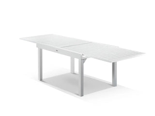 Bronte Extension Table & Nivala Chairs | Outdoor Dining Setting in White / Frost Grey / 9pc 270_3