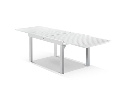 Bronte Extension Table & Verde Chairs | Outdoor Dining Setting in White / Light Grey / 9pc 270_6