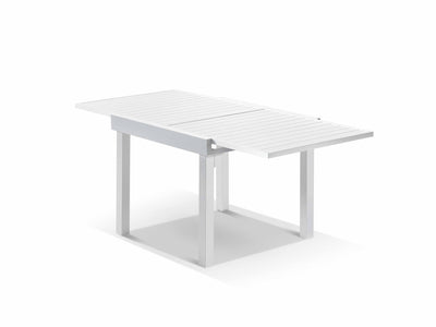 Bronte Extension Outdoor Dining Table in White / 90 - 180cm