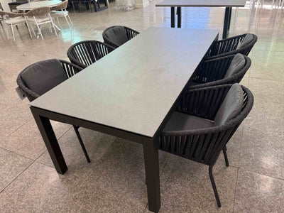 FLOORSTOCK SALE- Danli Table with Melang Chairs 7pc Outdoor Dining Setting_1