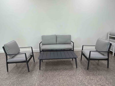 FLOORSTOCK SALE- Italia 4pc Outdoor Aluminium Lounge Setting_1