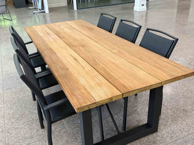 FLOORSTOCK SALE- Laguna Table with Verde Chairs 7pc Outdoor Dining Setting_1
