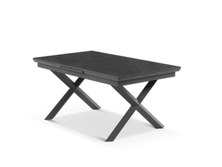 Byron Extension Outdoor Dining Table in Charcoal / Slate / 160 - 210cm 1