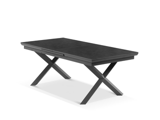 Byron Extension Outdoor Dining Table in Charcoal / Slate / 200 - 260cm 1