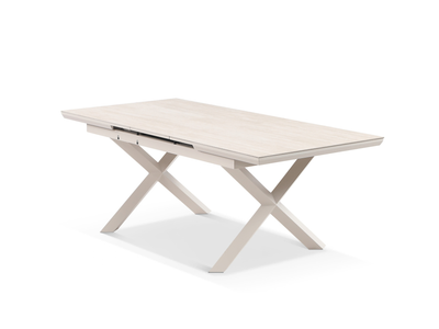 Byron Extension Outdoor Dining Table in Dune / Travertino / 160 - 210cm