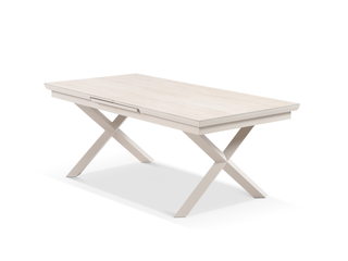 Byron Extension Outdoor Dining Table in Dune / Travertino / 200 - 260cm 1