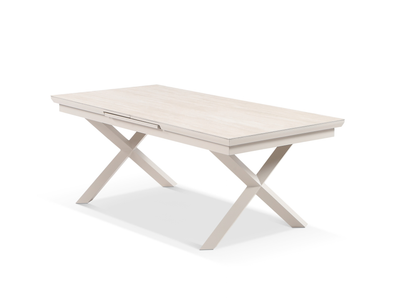 Byron Extension Outdoor Dining Table in Dune / Travertino / 200 - 260cm 1