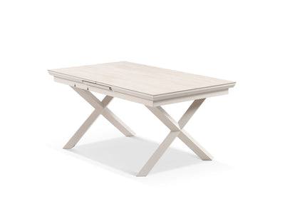 Byron Extension Outdoor Dining Table in Dune / Travertino / 160 - 210cm 1