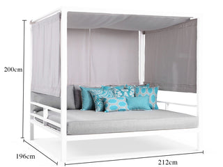 Cabana Outdoor Daybed in White 2.