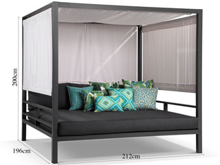 Cabana Outdoor Daybed in Charcoal.