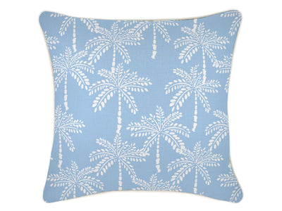 Cabana Palms Outdoor Cushion in Pale Blue / 60x60cm 2.