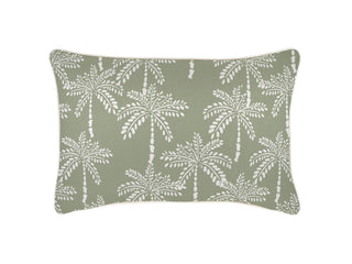 Cabana Palms Outdoor Cushion in Sage / 35x50cm.