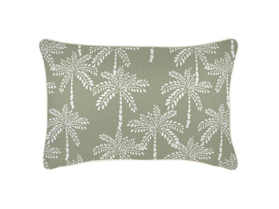Cabana Palms Outdoor Cushion in Sage / 35x50cm.