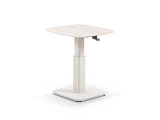 Chania Lift Outdoor Coffee Table in Dune / Travertino / 65 x 65cm