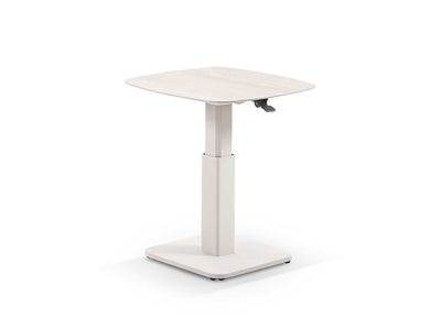Chania Lift Outdoor Coffee Table in Dune / Travertino / 65 x 65cm