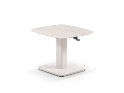 Chania Lift Outdoor Coffee Table in Dune / Travertino / 65 x 65cm 1