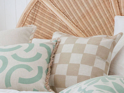 Check Outdoor Cushion in Beige 1